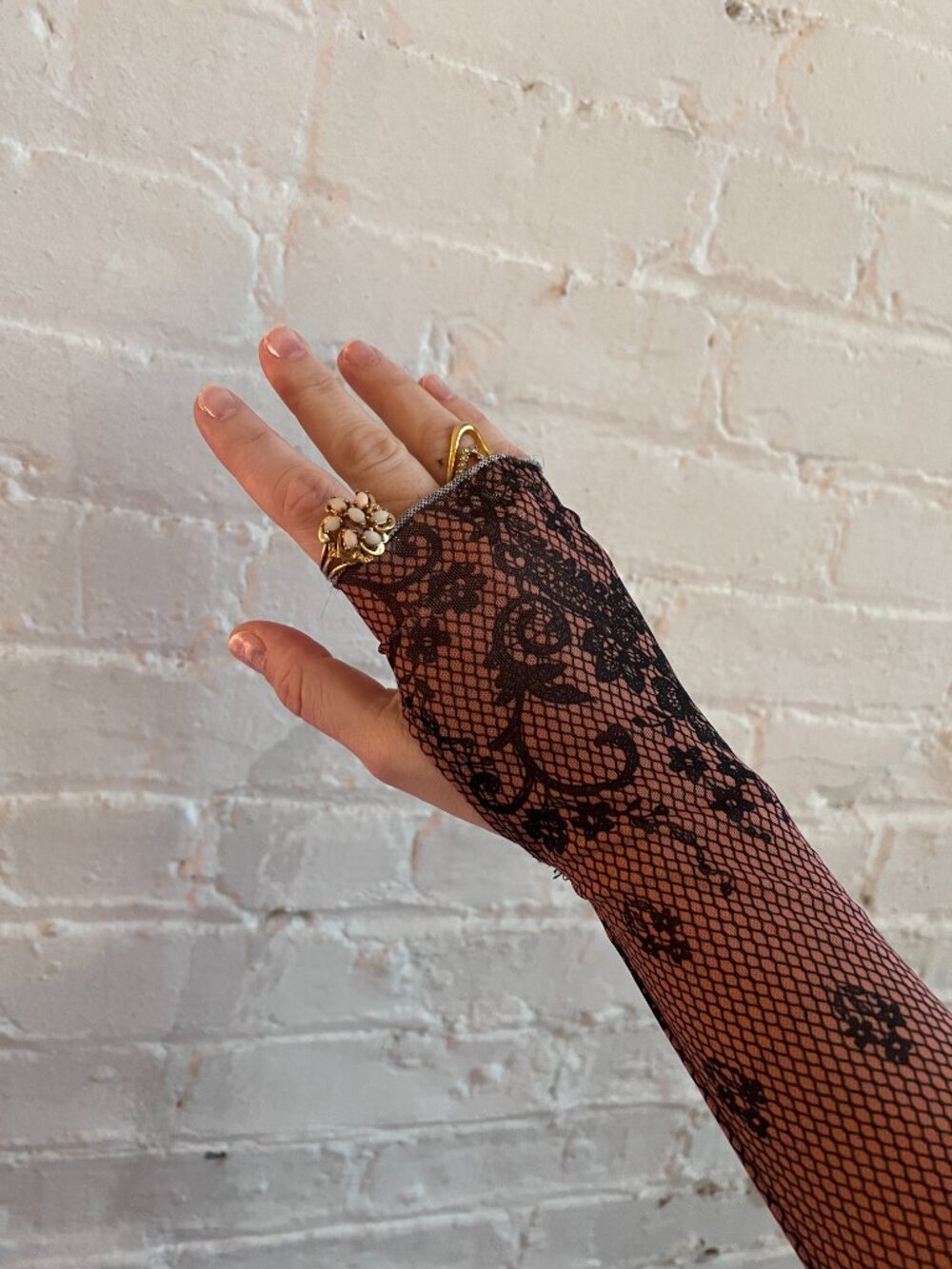 *NWOT* AFRM | Zadie Print Turtleneck Mesh Top In Noir Bustier (Size S/P) - Picture 9 of 9